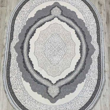 36845A OVAL L.GREY / L.GREY Amber