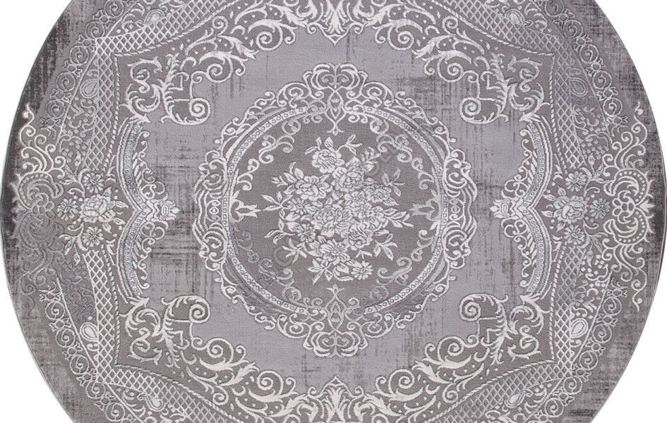 Ковер ARMINA 03762A - GREY / GREY Round