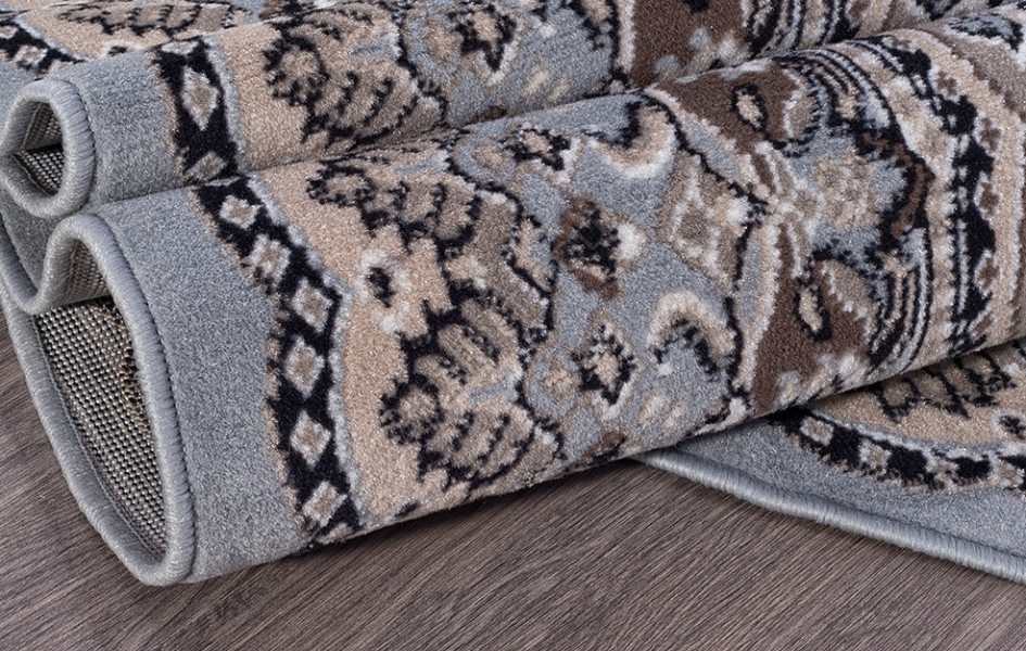 Ковер D504 - BLUE-BROWN 2 - Овал - коллекция SIERRA