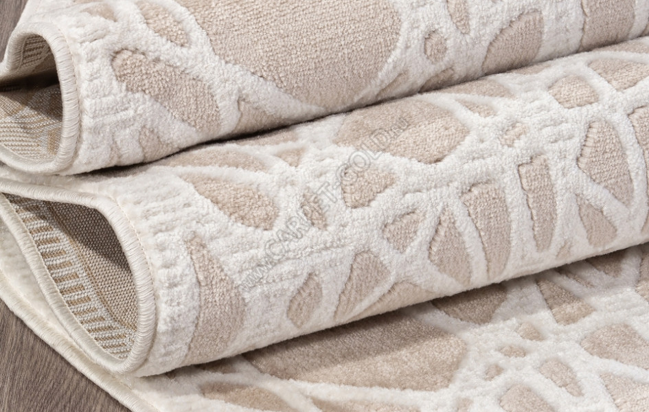 Российский ковер D967 - BEIGE - Овал - коллекция MIRANDA