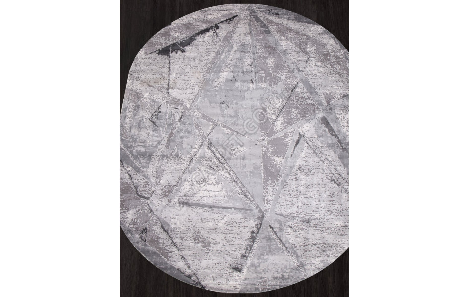 Ковер 04022G - GREY / GREY - Овал - коллекция ARMINA