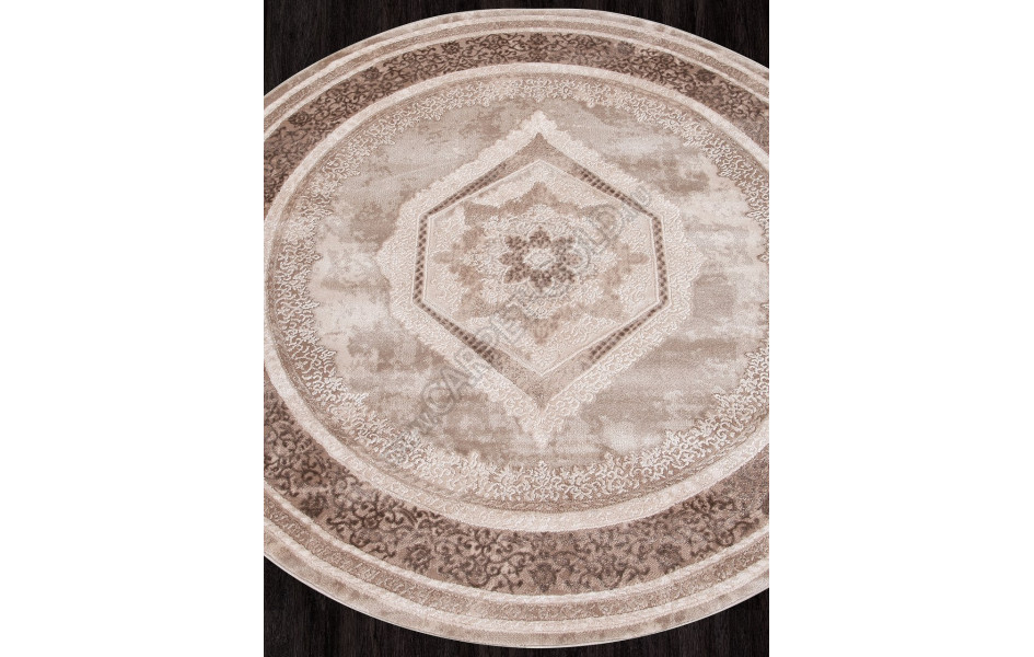 Ковер 04037A - BROWN / BROWN - Круг - коллекция ARMINA