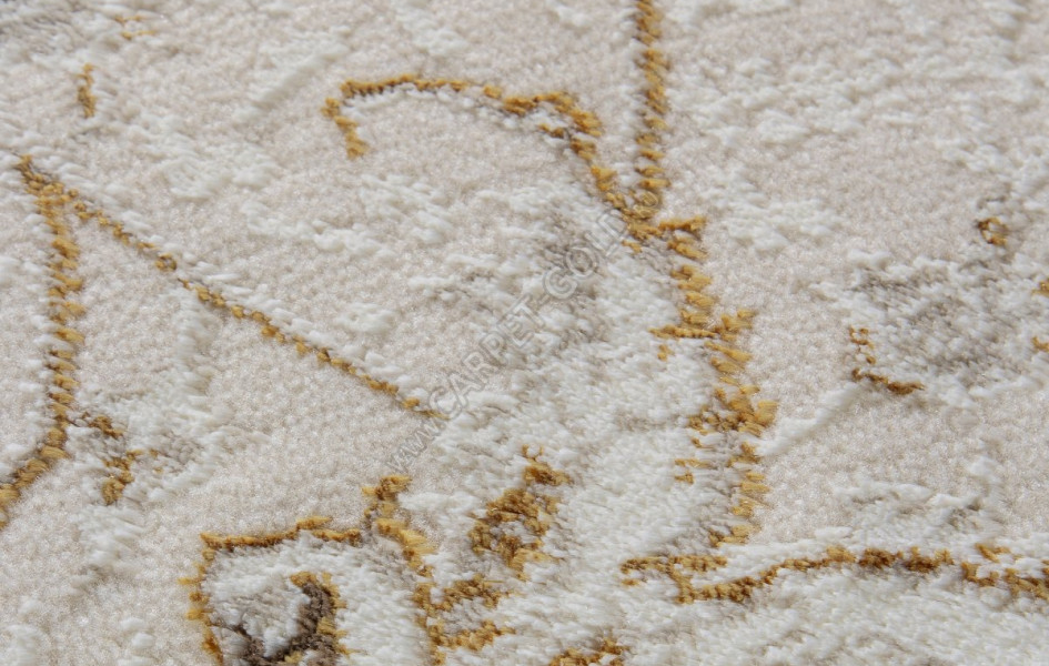 Ковер M101B - CREAM / CREAM - Овал - коллекция ZARINA